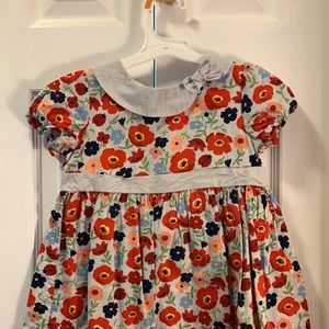 Janie and jack floral ladybug dress size 4